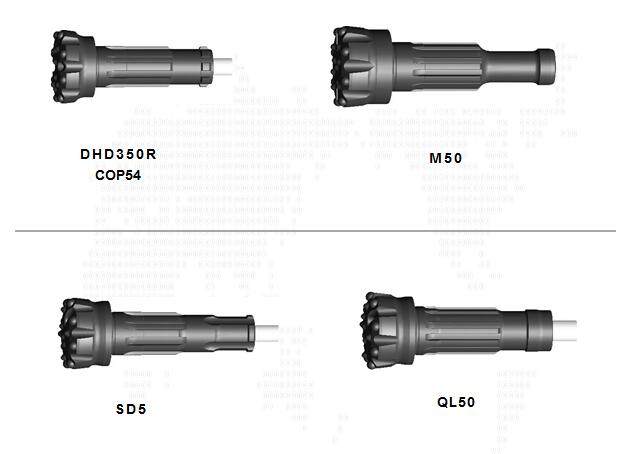Bits DTH de 5 pulgadas
