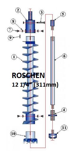311mm triple trabajo pesado