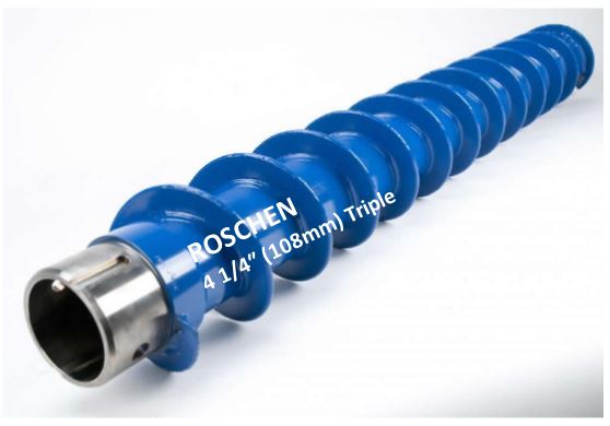 108mm triple hueco tallo barrena